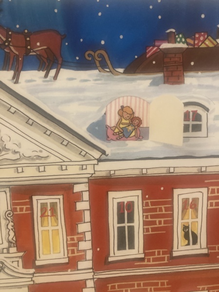 Picture advent calendars that add to the scene rather than have random pictures behind the doors