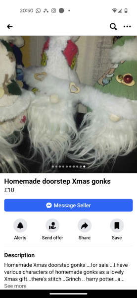 Homemade Christmas tat for sale....