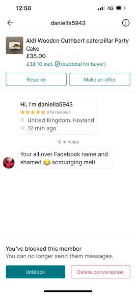 Selling on Vinted for well over priced paid
