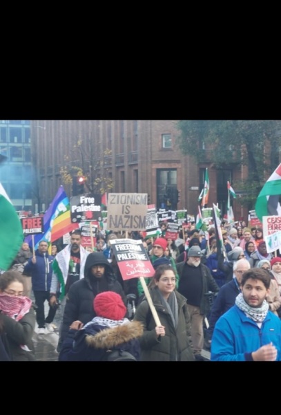 Shocked by the racist signs at marches
