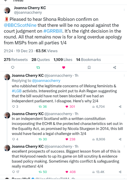 Yess!  Scot Gov to drop Gender Reform Bill