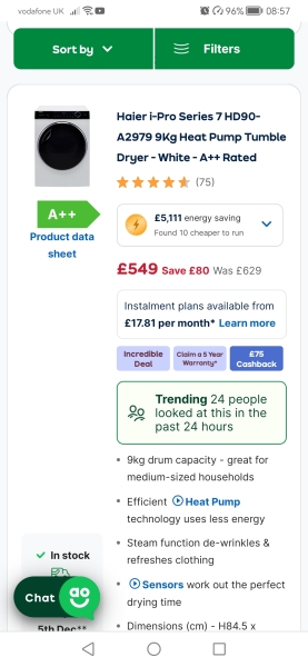 Dryer just died... Condenser or Heat Pump to replace?