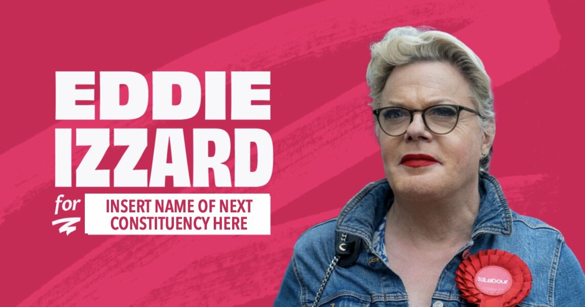 Eddie Izzard running for Labour MP in Brighton