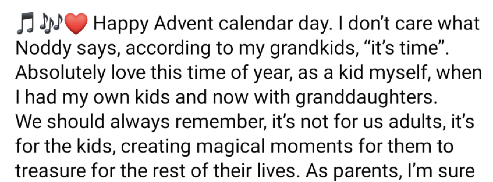 Christmas is not for adults it's just for kids