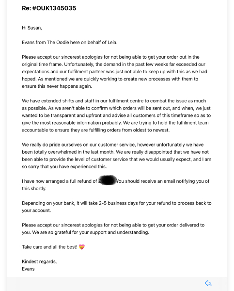 Anyone waiting for an Oodie to be delivered, or just had one delivered? What’s your experience?