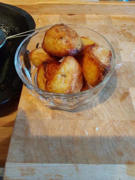 Roast potatoes picture