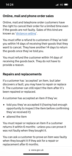 Help! M&S won’t refund, on live chat