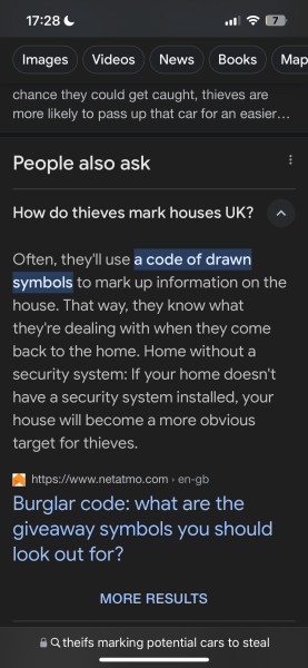 Someone marked my car last night? Target?