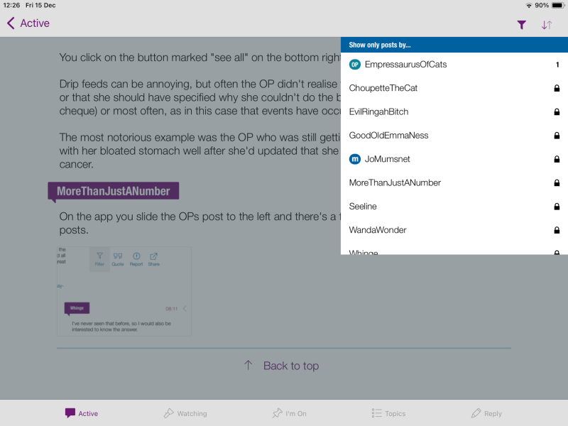 MNHQ asking posters to read all OP’s posts
