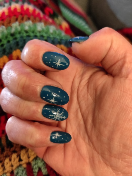 Christmas/winter nails