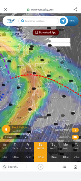 Potential for another named storm on Saturday 30th Dec.