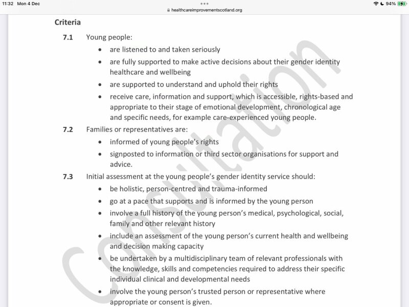 Scottish Gender Identity Healthcare consultation