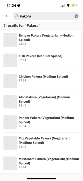 Does your local Indian takeaway sell pakora?