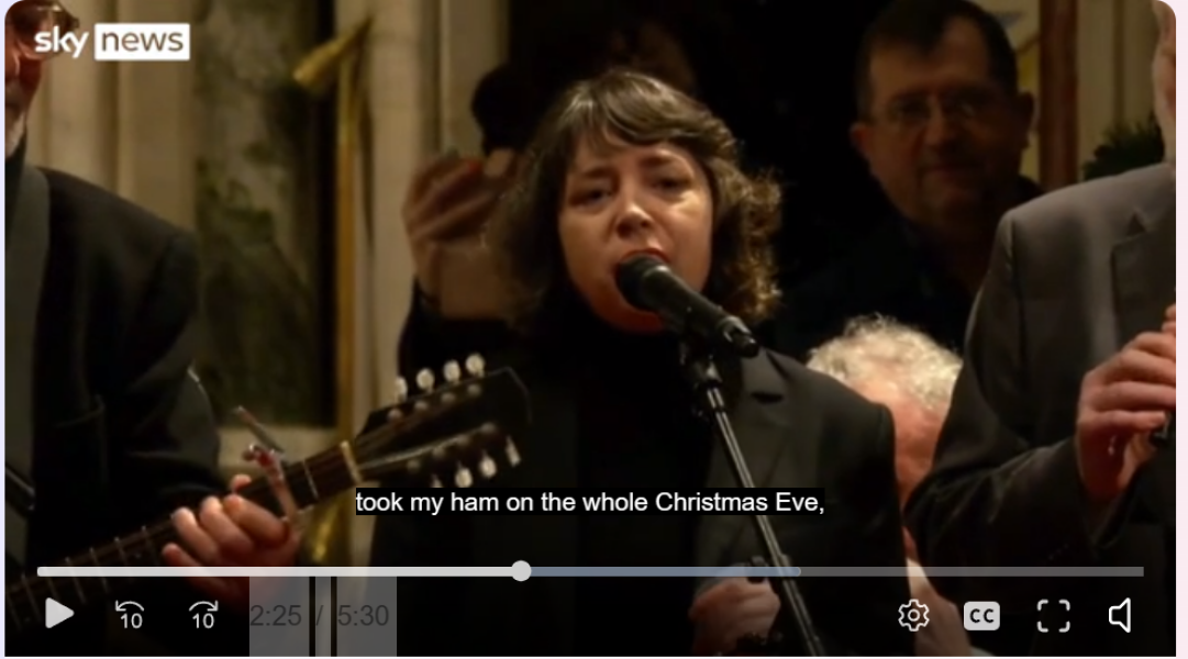 Shane Macgowan funeral on live