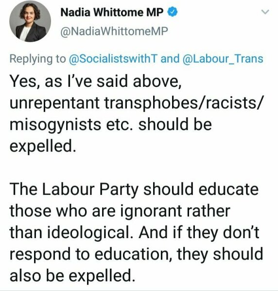 Labour MP Nadia Whittome