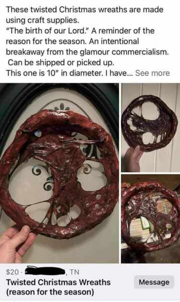 Homemade Christmas tat for sale....