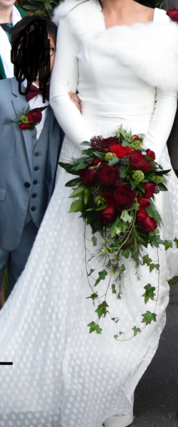 Talk to me about your dress for your second wedding…