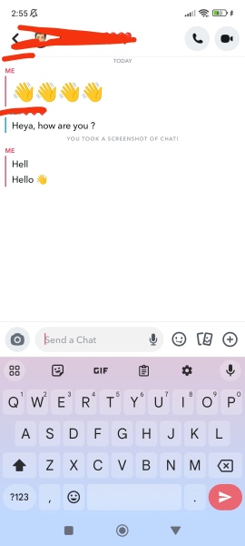 Boyfriend and Snapchat