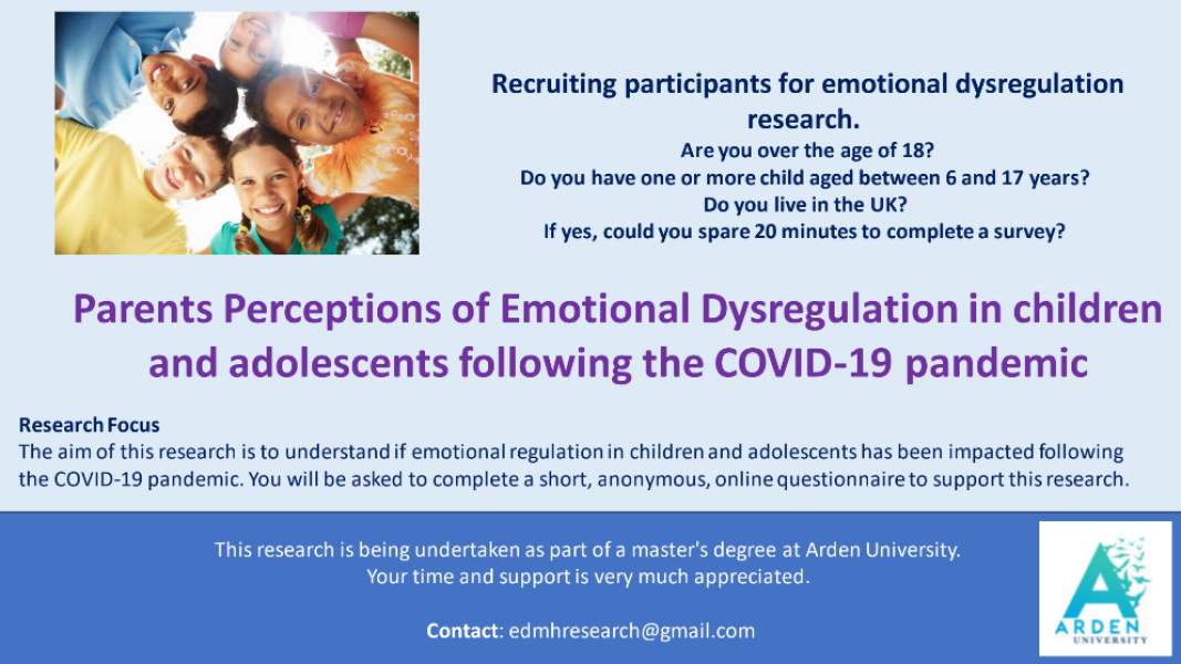Parent Led Survey - Emotional Dysregulation