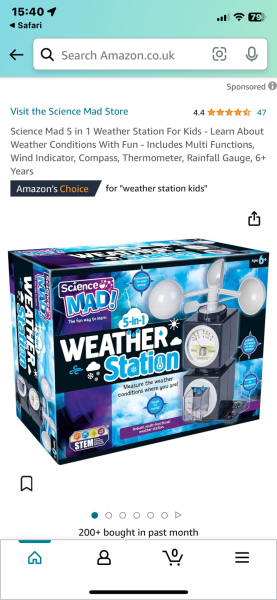 Weather forecast reader for children