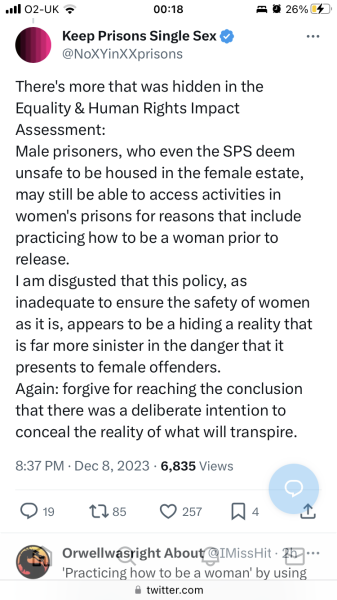 Scotland - New prison rules on housing trans inmates