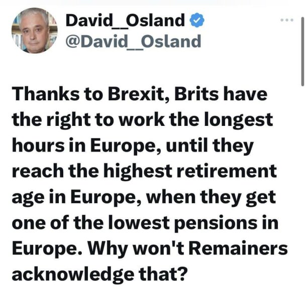 Can someone give me one benefit of Brexit.