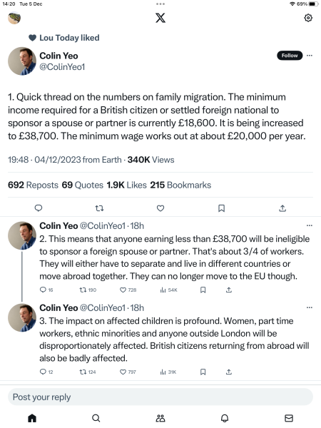 Do you think the new £38K income visa threshold for UK spouse visas is fair?