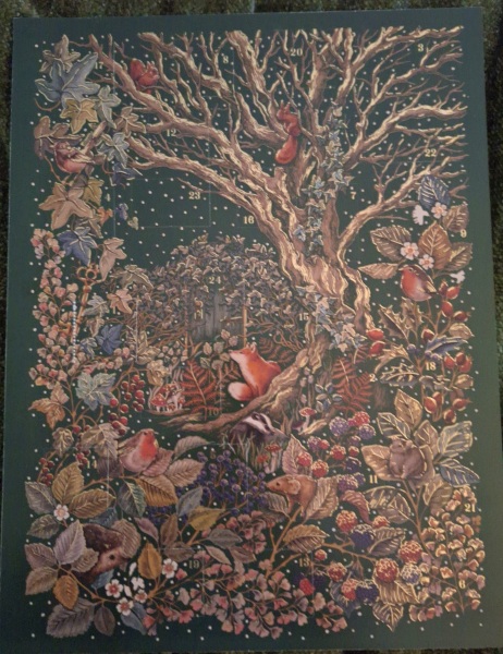 Picture advent calendars that add to the scene rather than have random pictures behind the doors