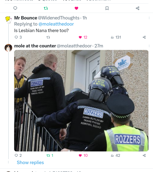 Everyone scarper, the rozzers are coming