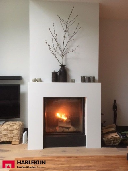 Inset gas fire with a mantelpiece?