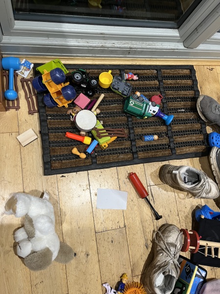 To just throw out most of the toys and start over?