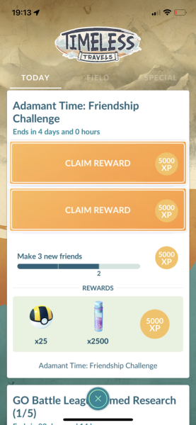Routine Sparkles Pokémon Go 