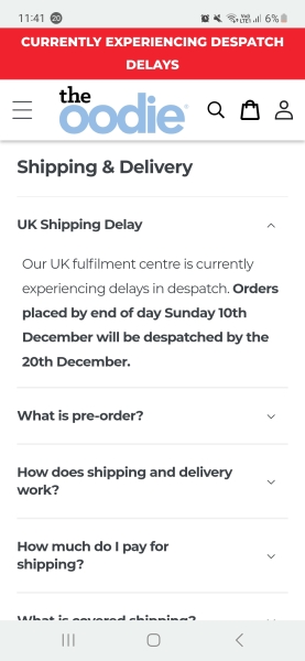 Anyone waiting for an Oodie to be delivered, or just had one delivered? What’s your experience?