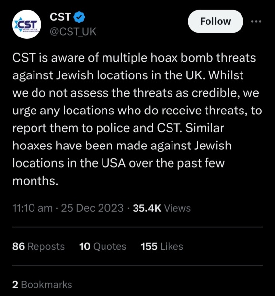 How do prevent the rise of anti Semitic feeling in the UK?