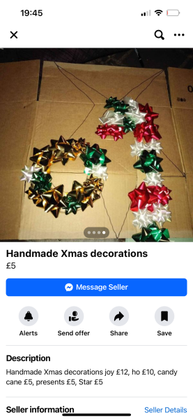 Homemade Christmas tat for sale....