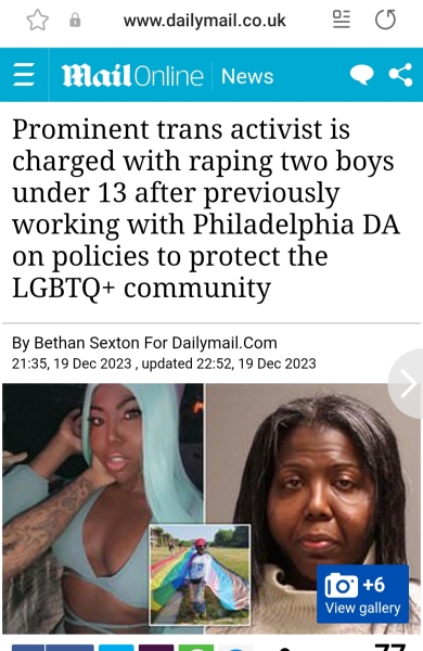 Woman or male pervert?