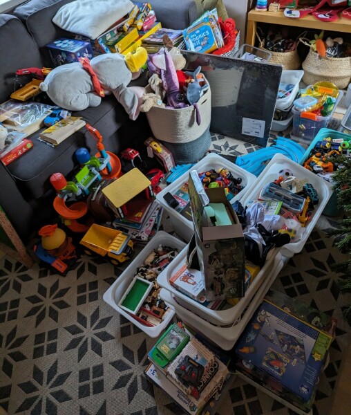 Hand hold - declutter diary