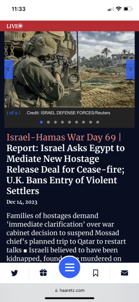 What is going on on the left? Gaza/Israel conflict