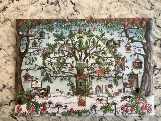 Picture advent calendars that add to the scene rather than have random pictures behind the doors