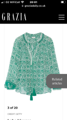 Mamma mia.  Help me find Zoe Ball's blouse!