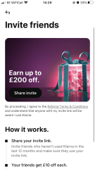 £10 off first Klarna Shop (new customers)