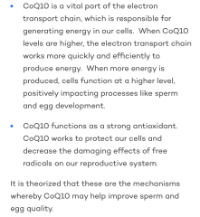Coenzyme q10 recommendations