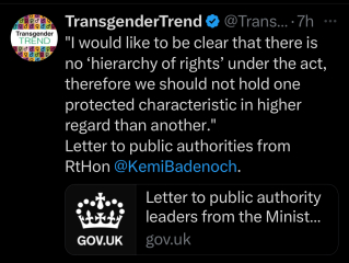 Primary schools given advice on children who want to change gender (supposedly now agreed)
