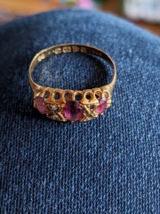 Help me identify hallmark on antique ring please