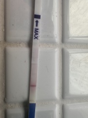 Faint line on HCG test.....