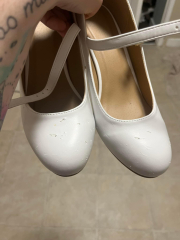 My wedding shoes ruined day before my wedding