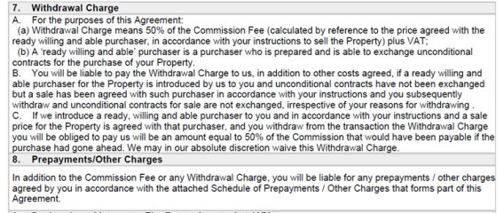 Estate Agent contract - any red flags?