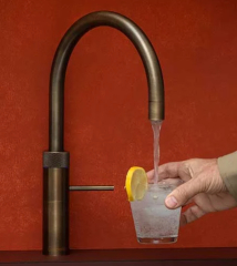 Brass handles and stainless steel tap?