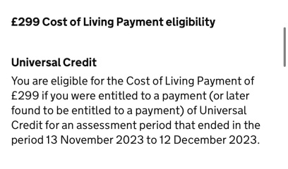 Cost of Living Payment 2024