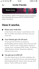 £10 off first Klarna Shop (new customers)
